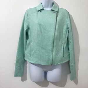 H by Halston  light green Full zipper lightweight jacket size 12.      A300